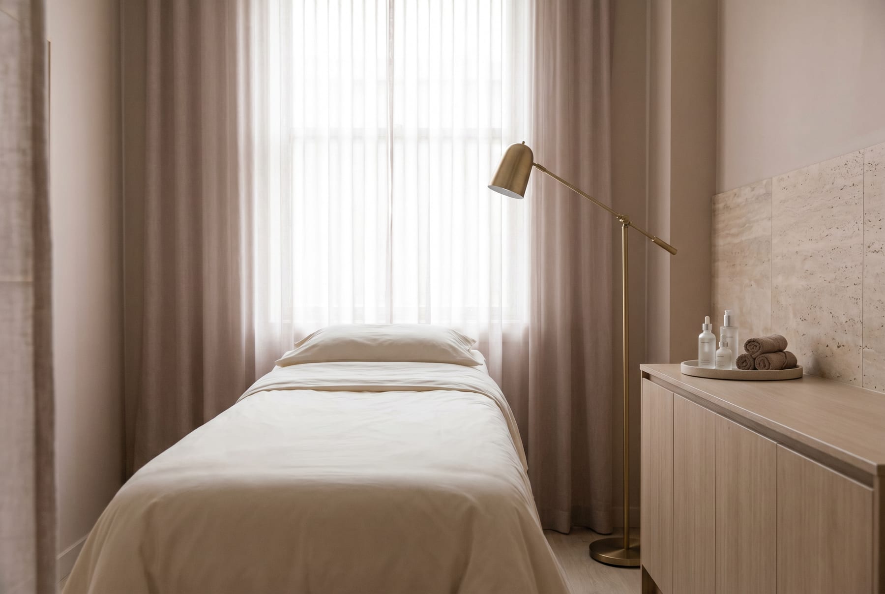 Treatment room at Cosmetique Aesthetics